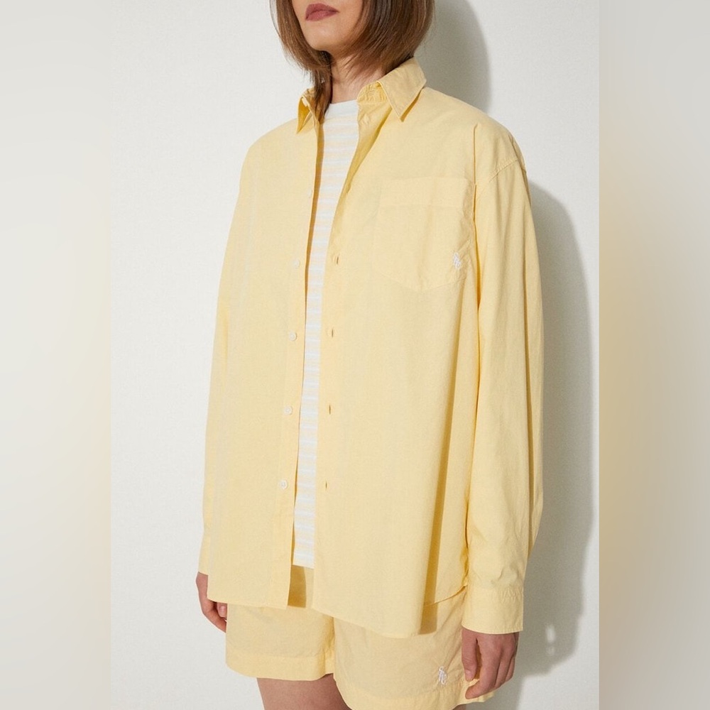 Sporty & Rich cotton button up shirt